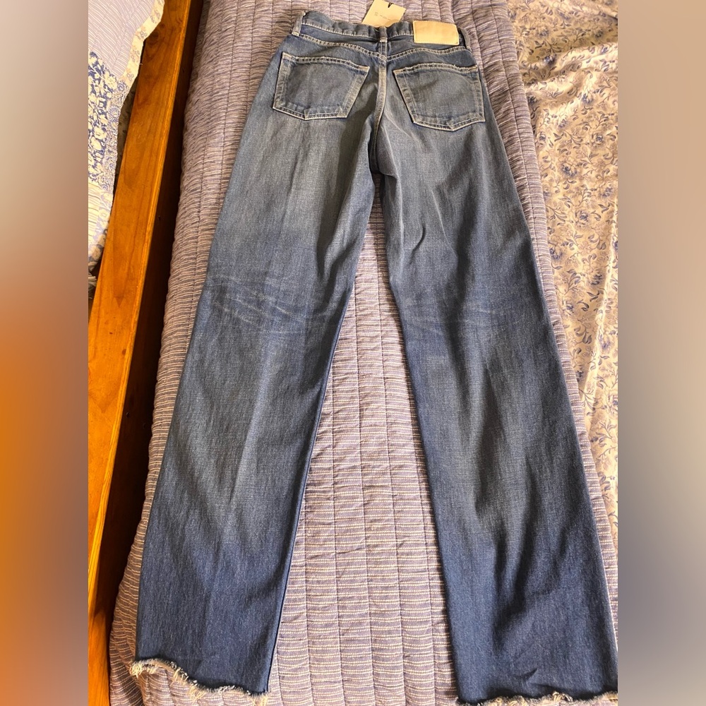 Blue & Cream Women's Straight Leg Jeans - Blue